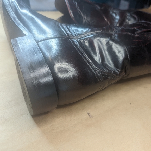 Lucchese Classics men's size 10.5B black cherry leather classic Western cowboy b - Picture 8 of 12